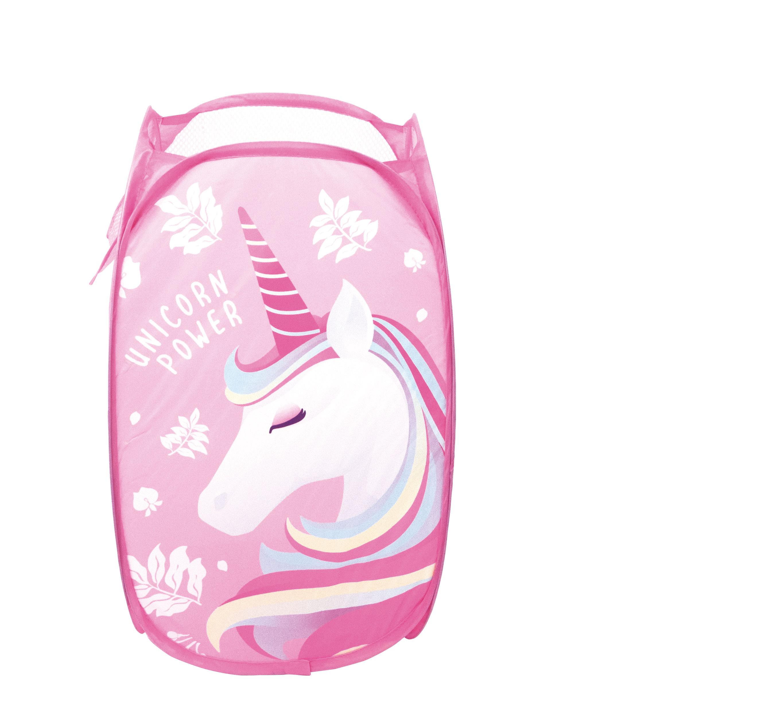 ARDITEX Úložný koš UNICORN - JEDNOROŽEC síťovaný růžový