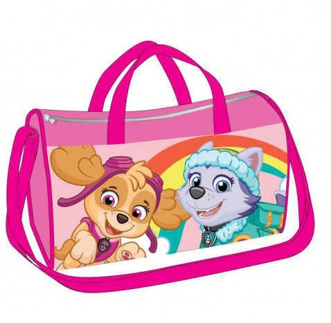 SETINO Taška TLAPKOVÁ PATROLA cestovní - sportovní dívčí růžová světlá