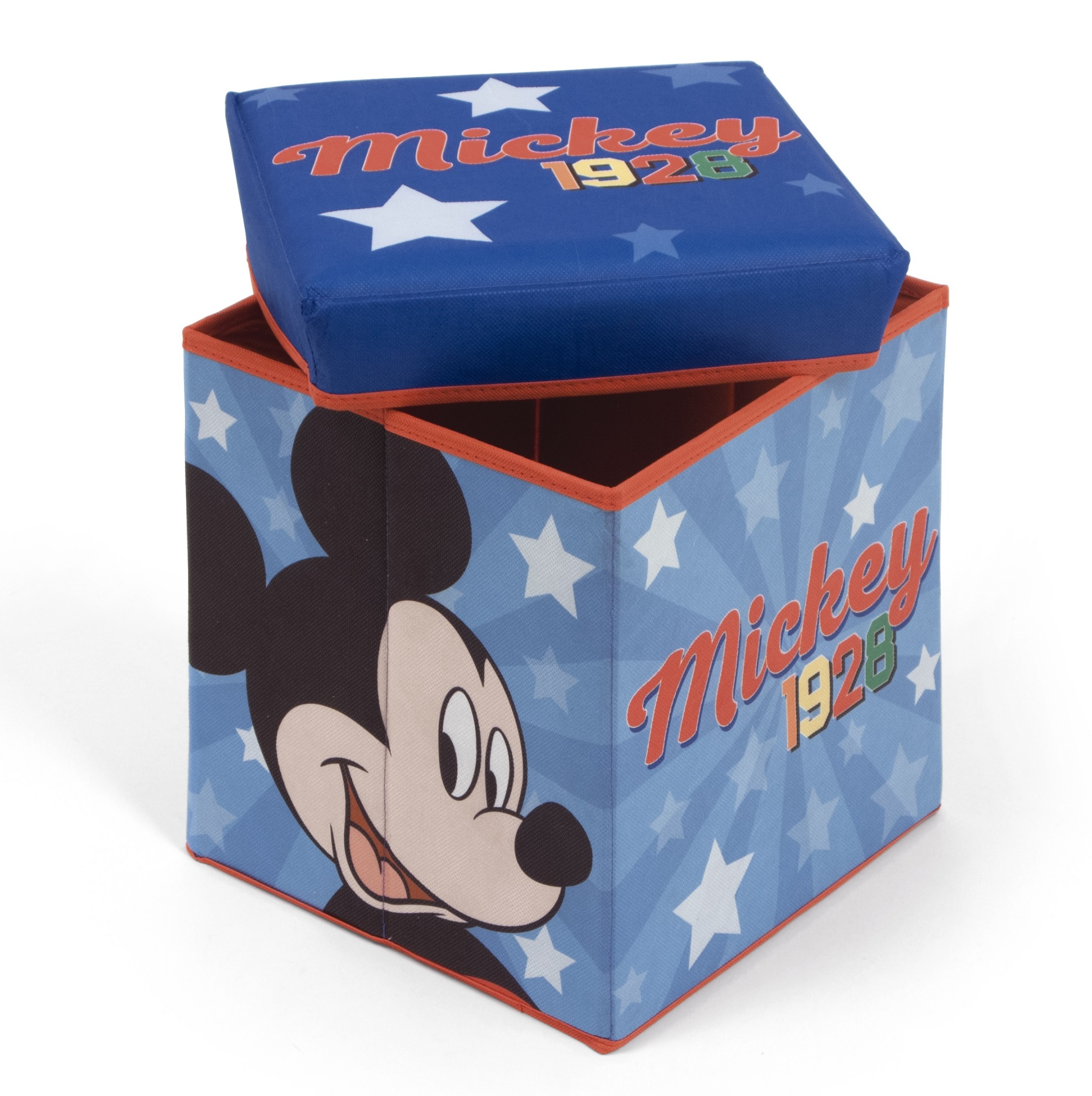 ARDITEX Taburet MICKEY s úložným prostorem modrý 30x30x30