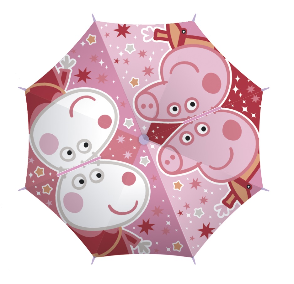 ARDITEX Deštník PEPPA PIG 3D manuální růžový
