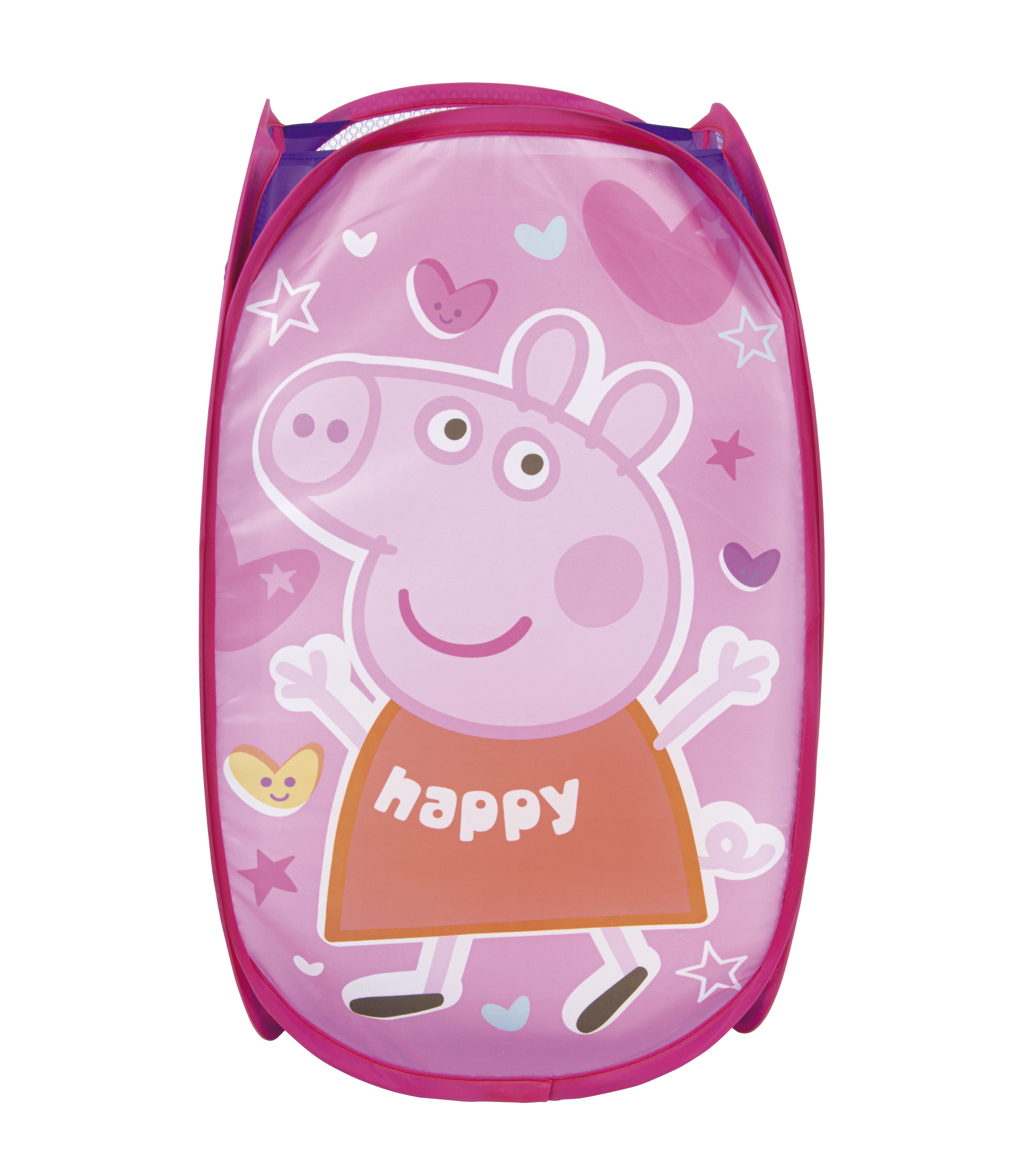 ARDITEX Úložný koš na hračky PEPPA PIG síťovaný růžový