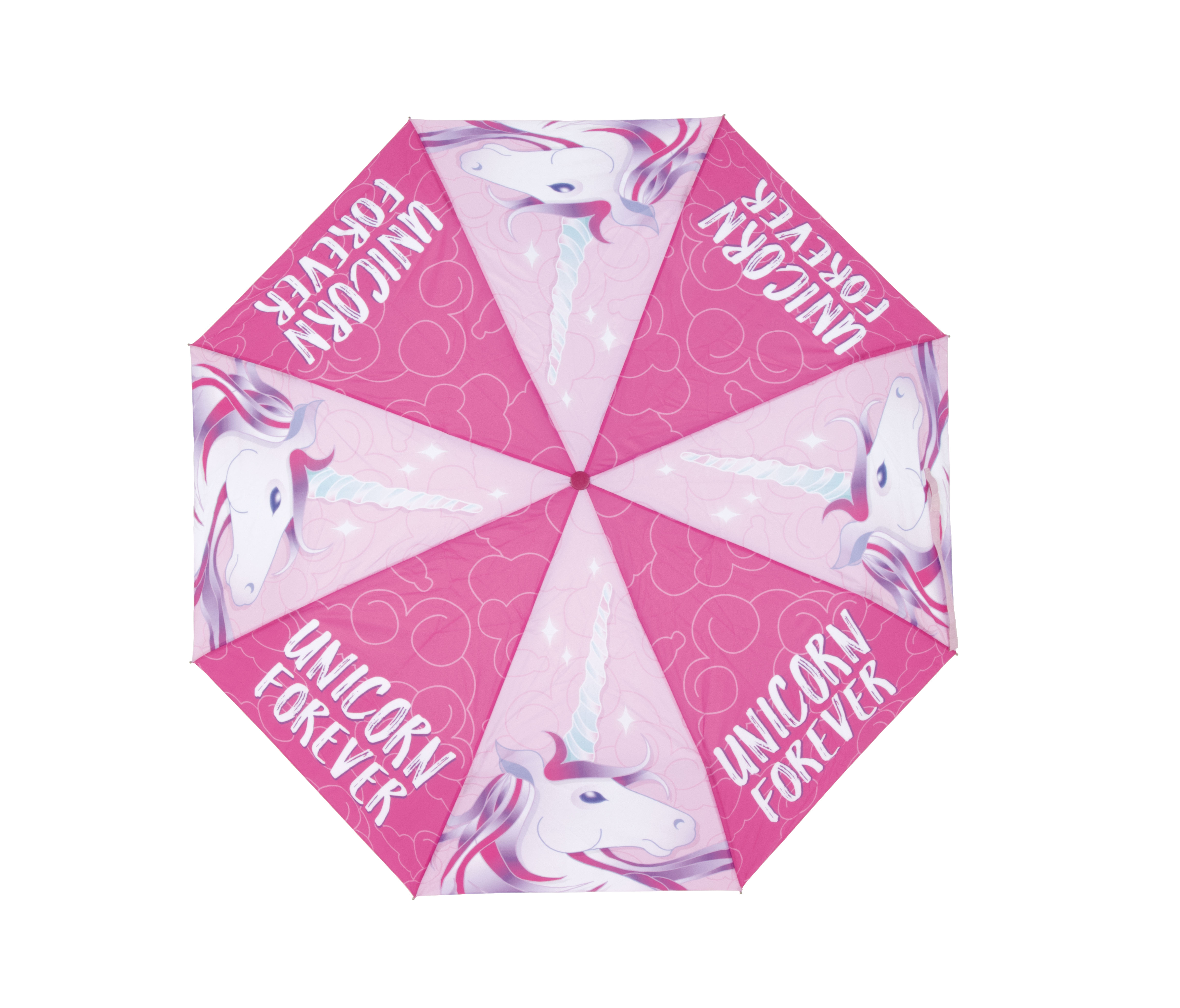ARDITEX Deštník UNICORN - JEDNOROŽEC skládací manuální růžový