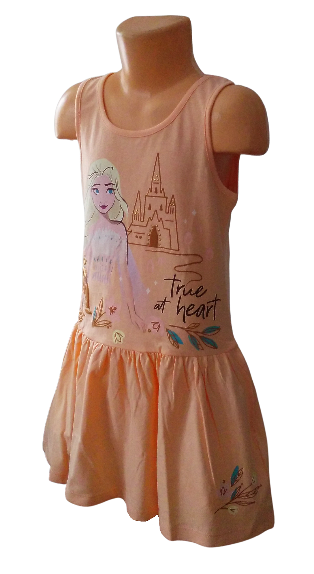 SUN CITY Šaty FROZEN ELSA oranžové, vel. 110