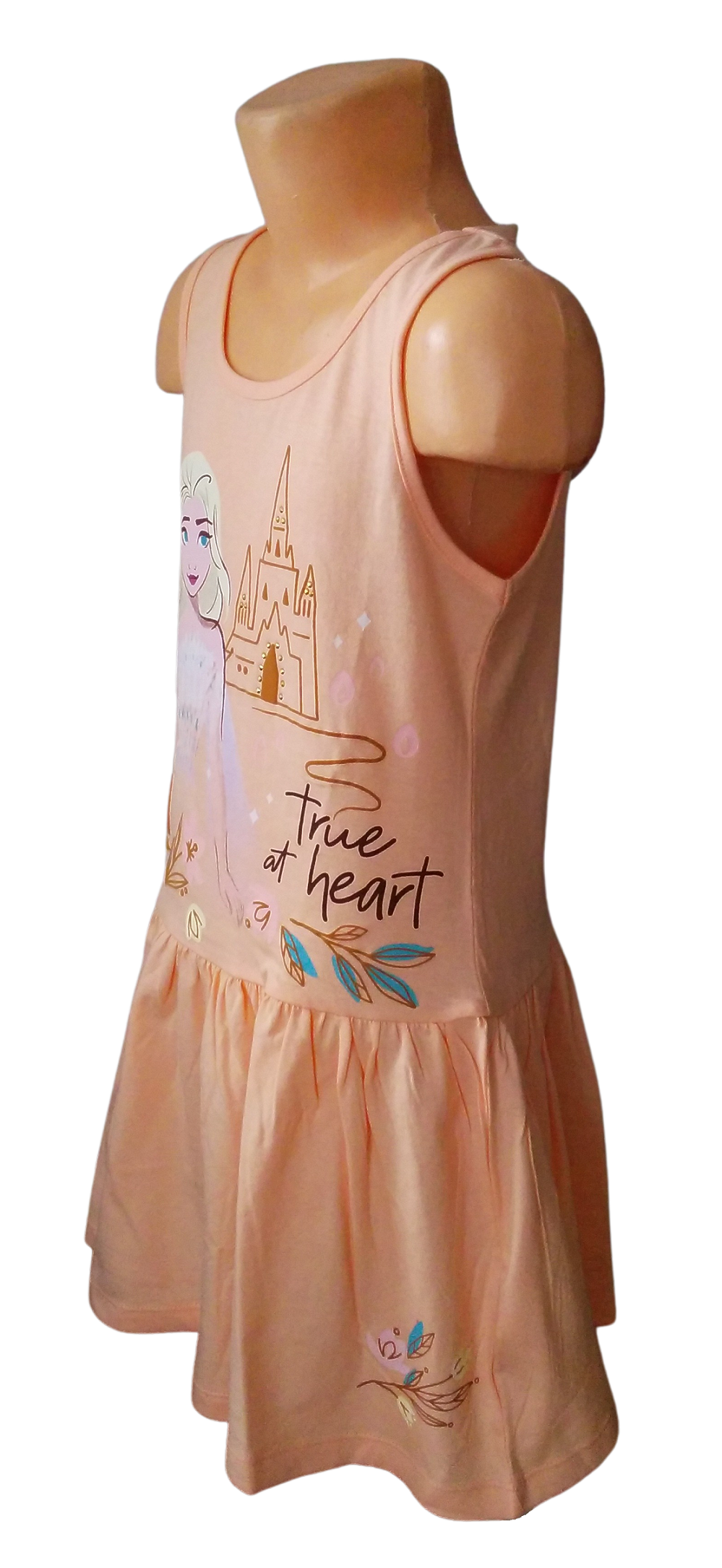 SUN CITY Šaty FROZEN ELSA oranžové, vel. 110