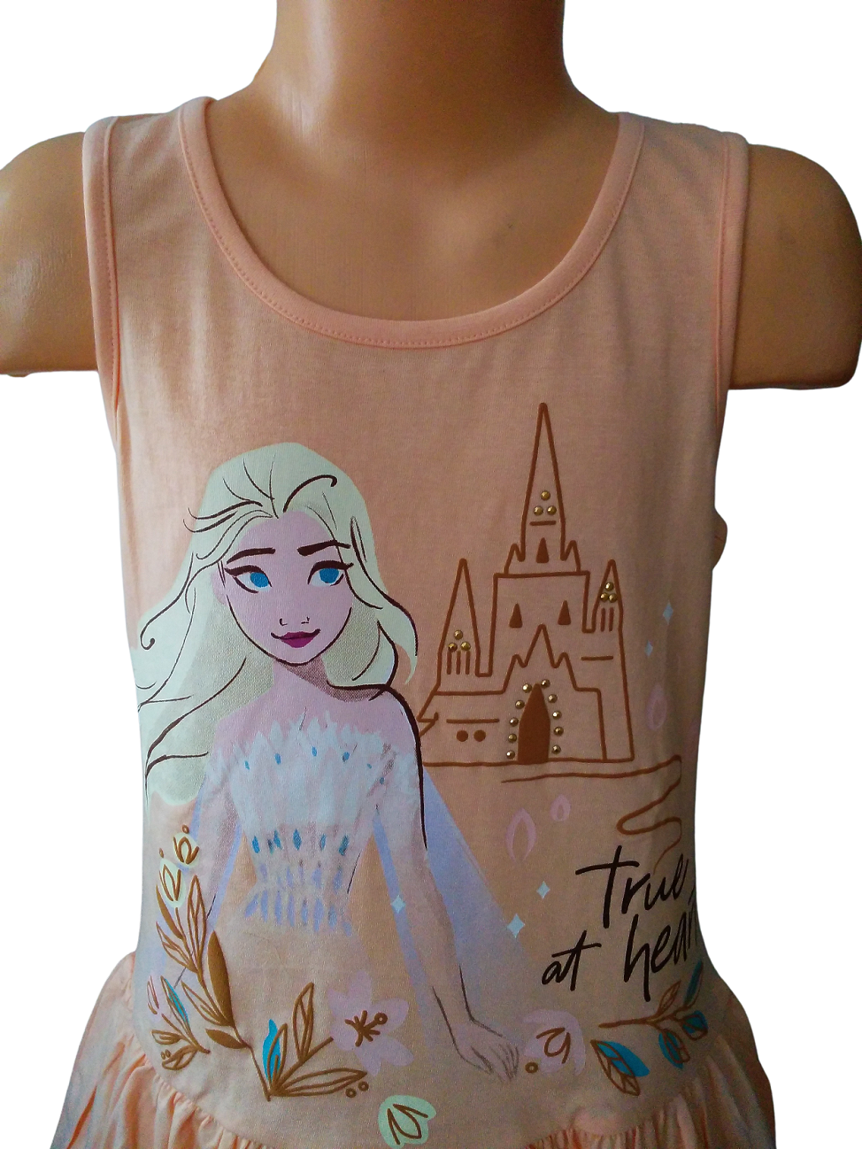 SUN CITY Šaty FROZEN ELSA oranžové, vel. 110