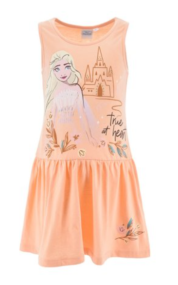 SUN CITY Šaty FROZEN ELSA oranžové, vel. 110