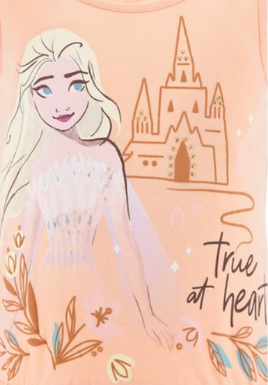 SUN CITY Šaty FROZEN ELSA oranžové, vel. 110