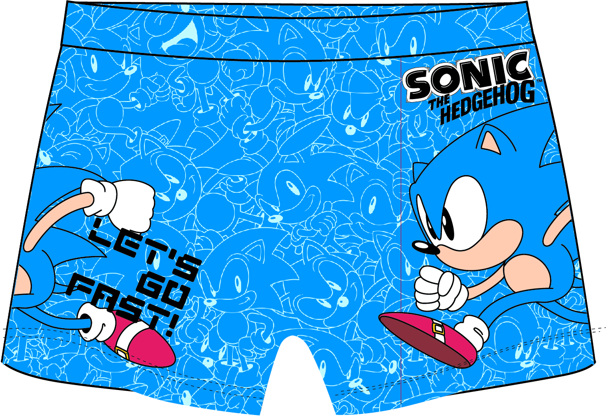 EPLUSM Plavky SONIC boxerky modré, vel. 92/98