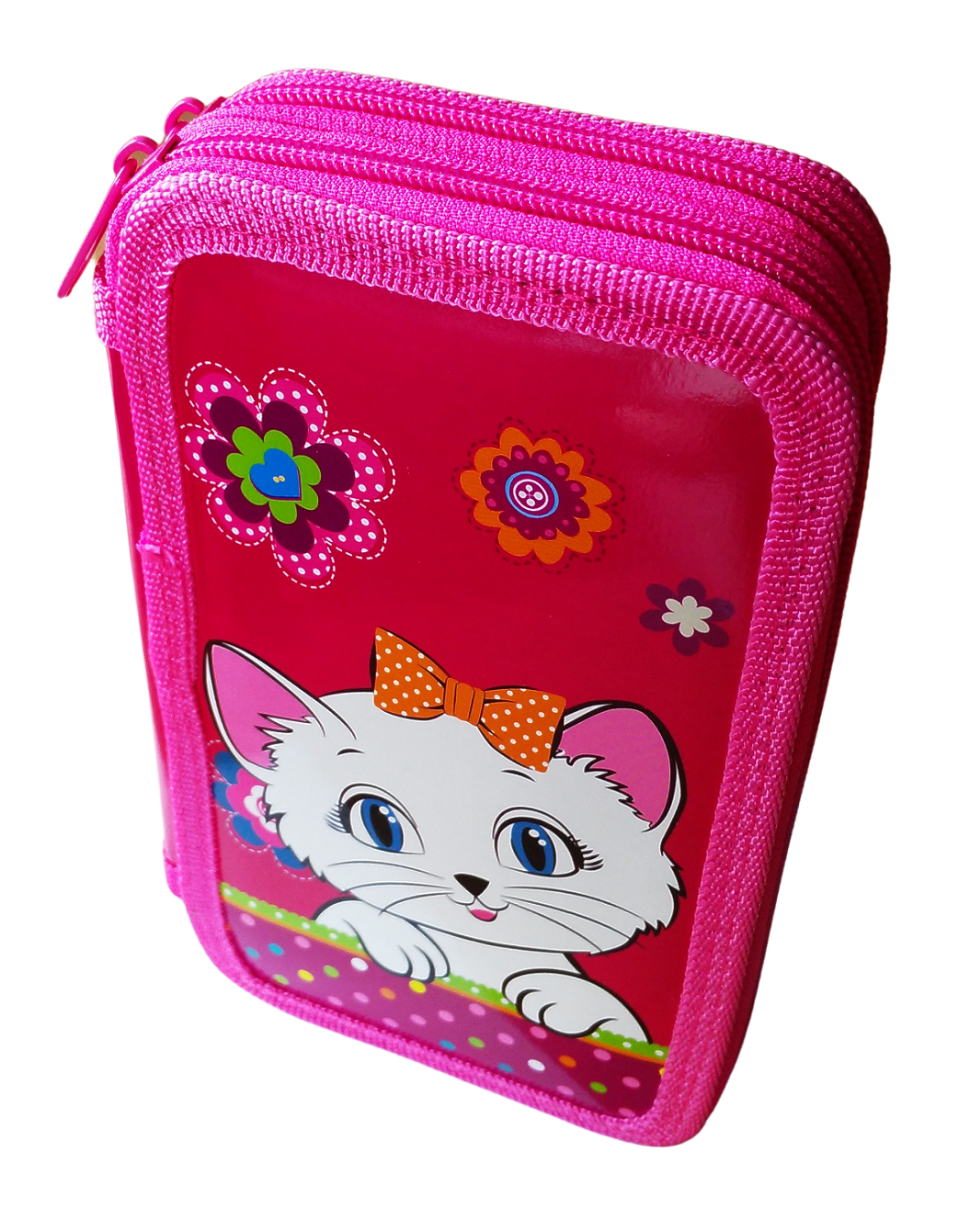 WIKI Penál KOČKA dvoupatrový s výbavou 