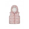 Vesta dívčí nylonová Puffa podšitá microfleecem, Minoti, 12GILET 15, růžová