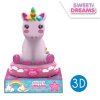 Dětské 3D noční světlo UNICORN - JEDNOROŽEC SWEET DREAM růžový