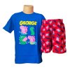 Chlapecké pyžamo PEPPA PIG GEORGE krátké modročervené