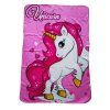 Dětská deka UNICORN JEDNOROŽEC růžová 100 x 140 polar