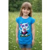 Dívčí tričko KOČKA S KYTAROU krátký rukáv