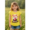 Dívčí tričko KOČKA S KYTAROU krátký rukáv