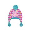 divci-cepice-peppa-pig-happy-zimni-ruzovomodra