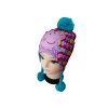 Dívčí čepice PEPPA PIG happy zimní růžovomodrá