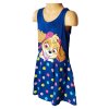 Dívčí šaty TLAPKOVÁ PATROLA SKYE se smajlíky modré