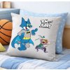 Dětský polštářek TOM A JERRY Batman a Joker šedý
