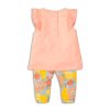 Kojenecký set dívčí - tričko a kalhoty, Minoti, Fruits 4, růžová