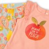 Kojenecký set dívčí - tričko a kalhoty, Minoti, Fruits 4, růžová