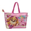 Dívčí plážová taška TLAPKOVÁ PATROLA SKYE růžová s proužky