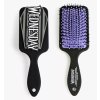 Kartáč na vlasy WEDNESDAY S 3D nápisem černý