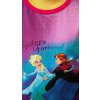 Dívčí tričko FROZEN sisters forever krátký rukáv růžové