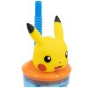 3D lahev na pití POKÉMON - PIKACHU s brčkem modrá