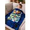 Dětská deka TLAPKOVÁ PATROLA Work Hard modrá