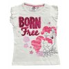 Dívčí tričko MY LITTLE PONY born free krátký rukáv s volánky