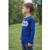 Chlapecké tričko STAR WARS 3D nápis metalický dlouhý rukáv modré