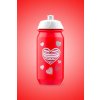 Láhev na pití SRDCE červená 500 ml