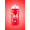 Láhev na pití SRDCE červená 500 ml