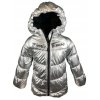 Dívčí zimní bunda MINNIE metalická stříbrná
