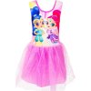 Dívčí šaty TŘPYTKA A SVĚTLA dres bez rukávu s tylovou sukní růžové