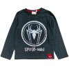Chlapecké tričko SPIDERMAN metalický pavouk v kruhu dlouhý rukáv šedé