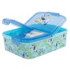 Dětský svačinový box BLUEY 3 přihrádky modrý