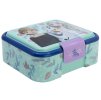 Dětský svačinový box FROZEN Elsa Anna a Olaf vícekomorový mentolový