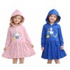 Dívčí šaty FROZEN dlouhý rukáv s kapucou bavlna