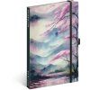 NOTIQUE Notes Sakura linkovaný 13 x 21 cm