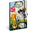 NOTIQUE Notes Tulipány Kateřiny Winterové linkovaný 13 x 21 cm