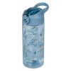 Tritanová láhev na pití s brčkem Dino 500 ml