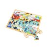 Dřevěné puzzle 48 dílků Viga Hasiči (Barva Multicolor)