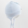 Bavlněná kojenecká čepička New Baby Happy Elephant blue (Barva Modrá, Velikost 56/62)