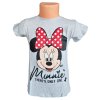 Dívčí tričko MINNIE hlava krátký rukáv šedé