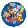 Foliový balonek TLAPKOVÁ PATROLA kulatý modrý 46 cm