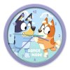 Dětské nástěnné hodiny BLUEY modré 25 cm
