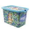STF03664 Plastový úložný box s víkem BLUEY modrý 7 L