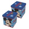ADX13015WD Taburet MICKEY s hvězdami modrý 30×30×30 cm